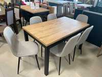 (184) Stół rozkładany loft + 6 krzeseł, 999 zł