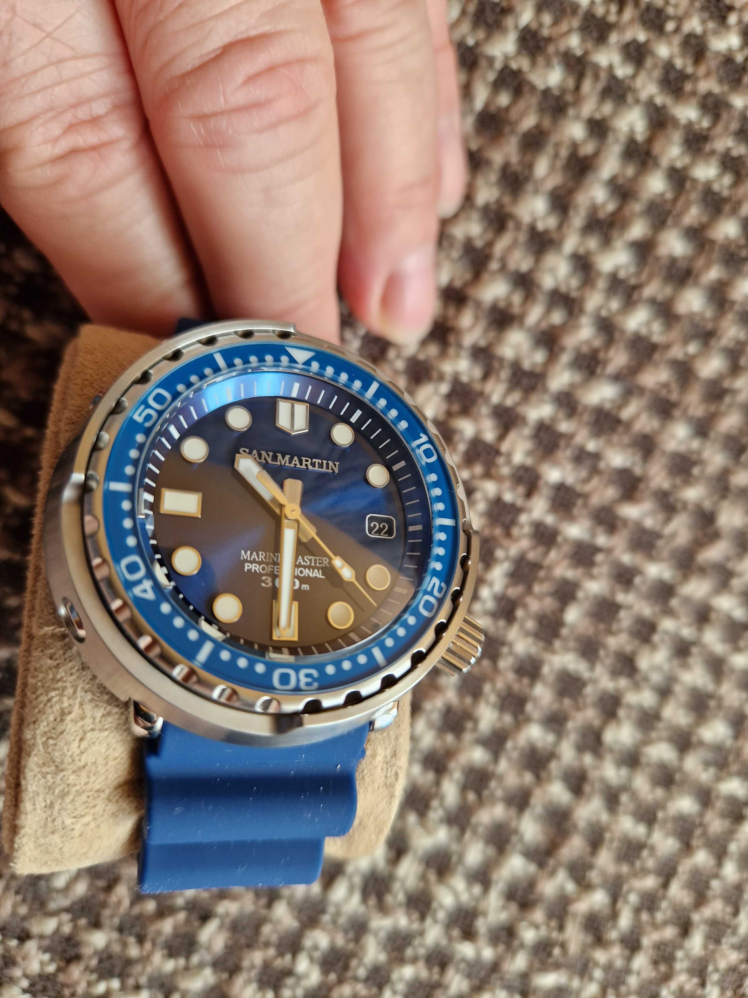 Nowy zegarek  San Martin wzór Tuńczyk 44mm