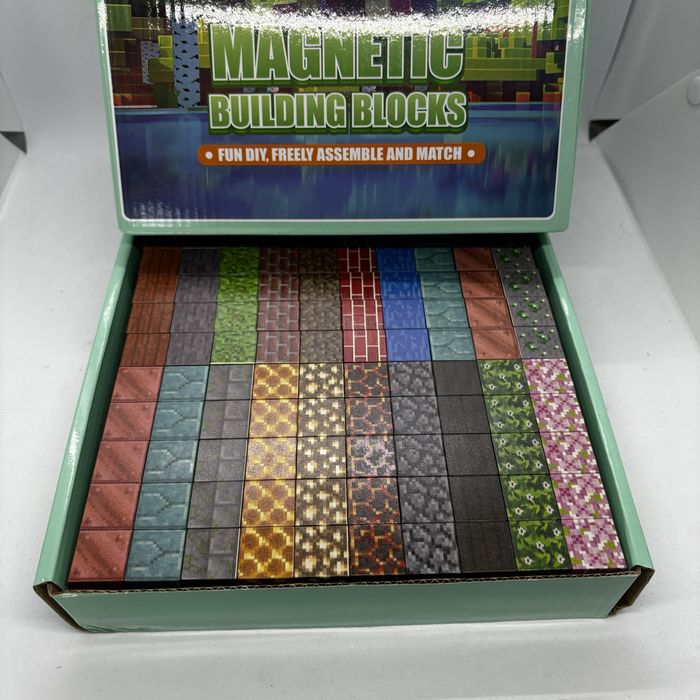 200ШТ магнітний конструктор Майнкрафт minecraft блоки кубики 3д 3d tnt