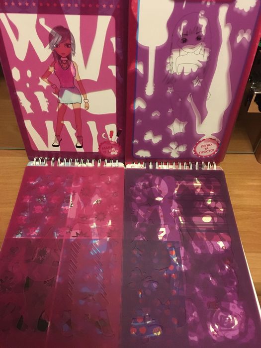 Трафареты для рисования куколок/ блокнот меховый