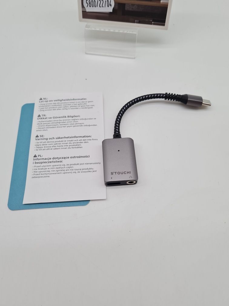 Adapter słuchawkowy USB-C Jack 3,5mm 2w1