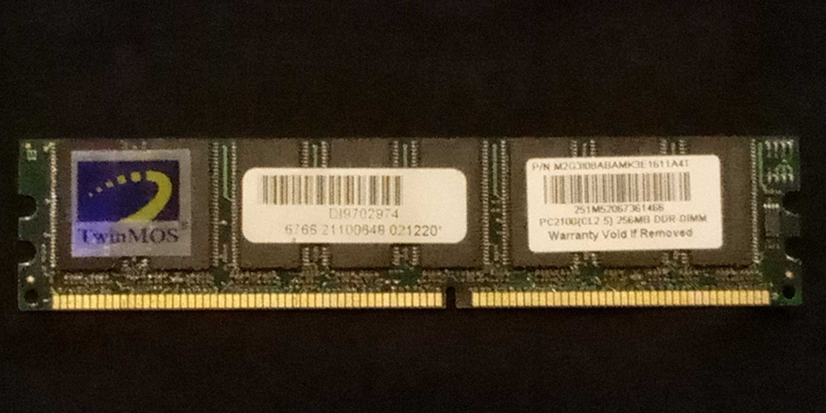 Memórias RAM DDR 128MB 256MB 1GB