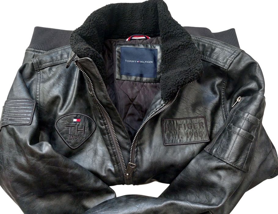 Tommy Hilfiger nowa kurtka męska sztuczna skóra r. L
