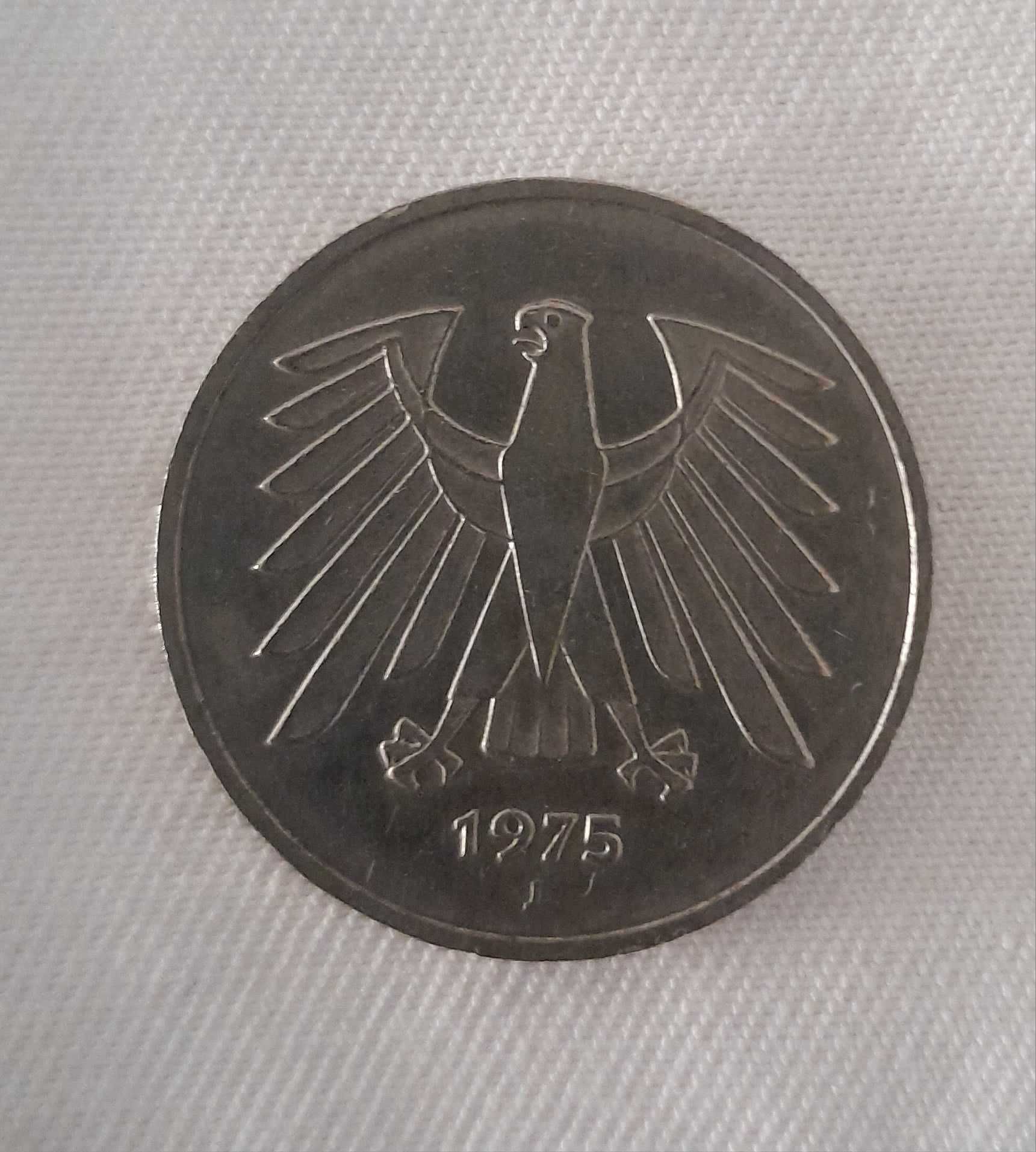 Alemanha - Águia - 2 Moedas 5 marcos - Letras D e J