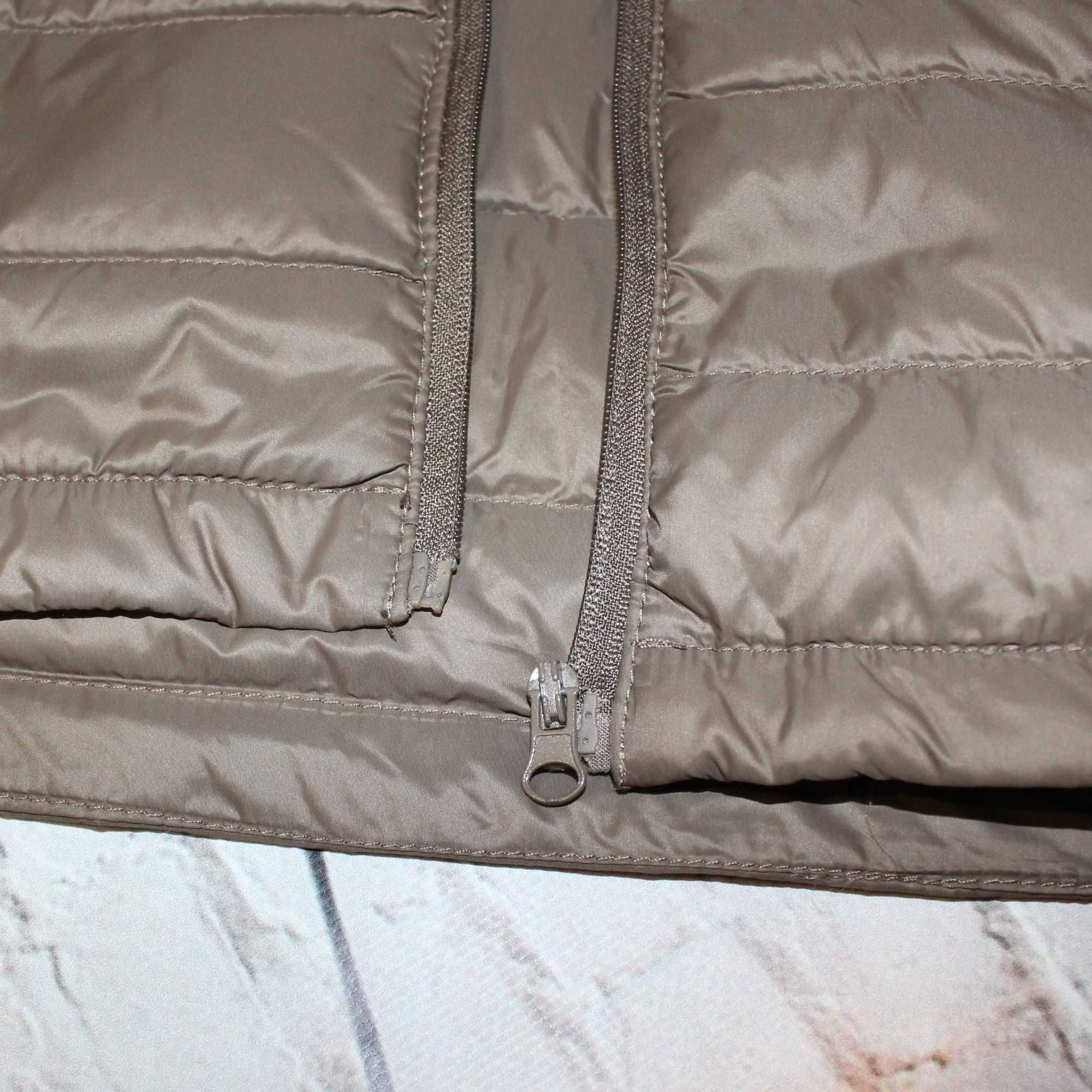 Демисезонная легкая пуховая куртка Ultra light down jacket бежевая M