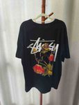 Męska czarna koszulka Stussy Summer Casual, rozmiar XL