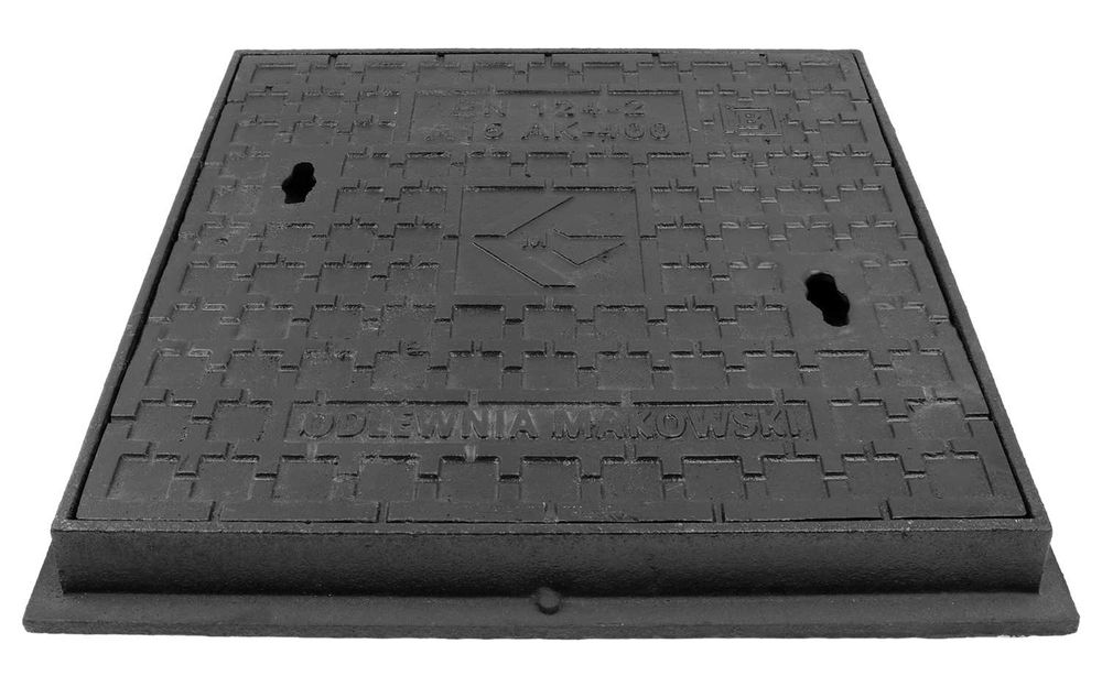 Właz Żeliwny Kwadratowy AK400 A15 40x40 H50 Pokrywa Studzienki Szamba