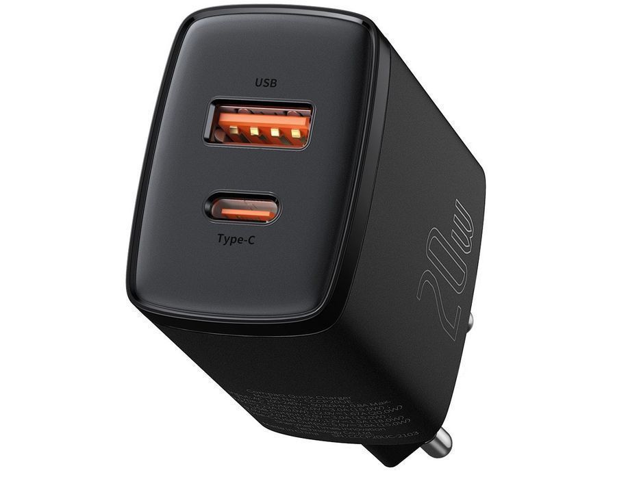 Ładowarka sieciowa Baseus USB PD QC 3.0 20W Black