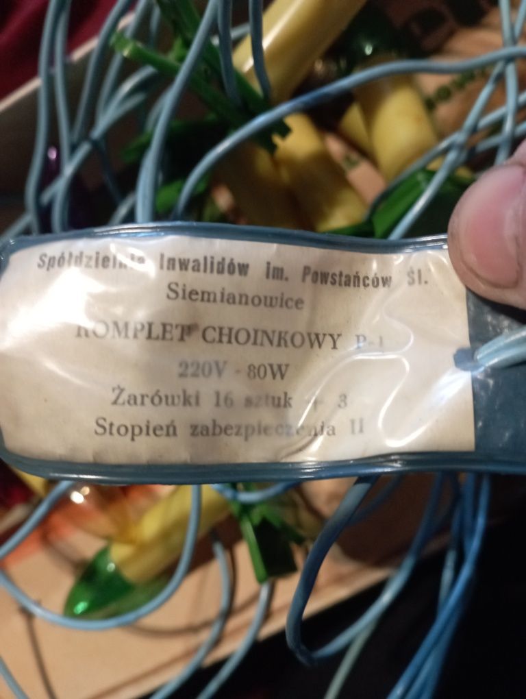 Lampki choinkowe PRL
