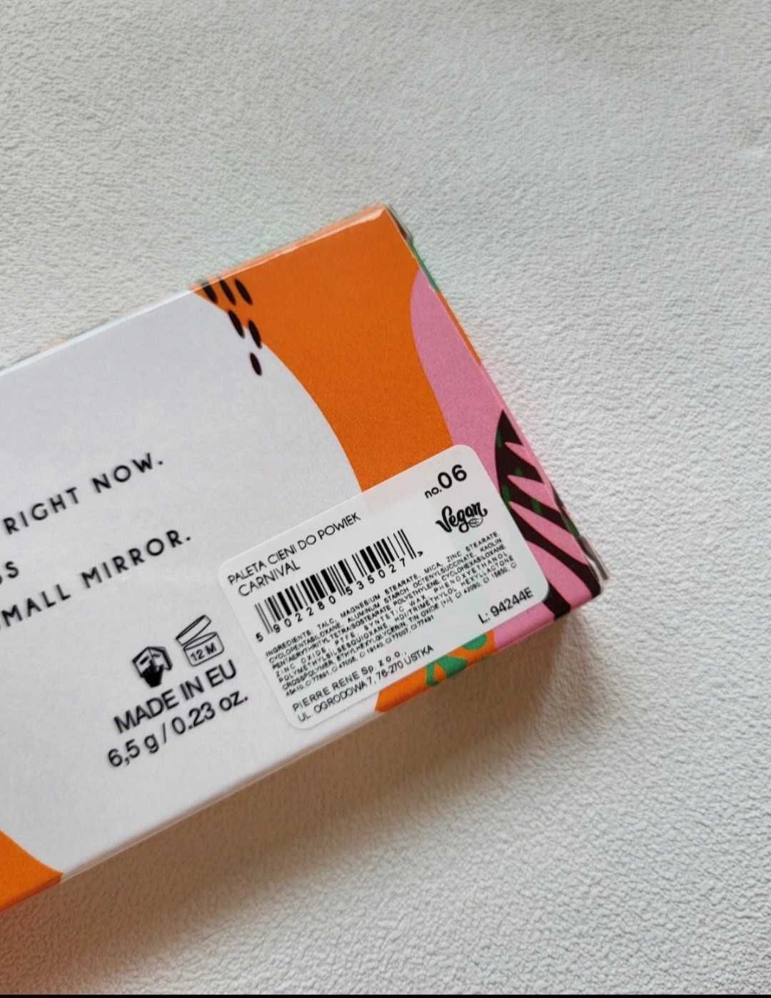 Miyo nowa paleta cieni Carnival Kolory tęczy kolorowe mocne