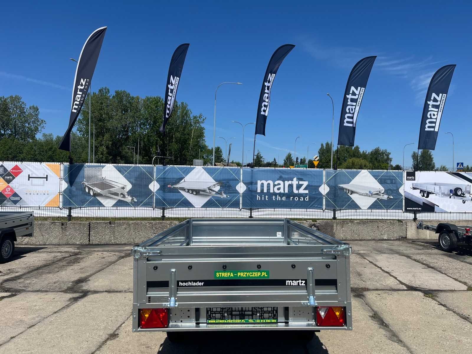 Przyczepa Martz Hochlader 300/2 2 osie DMC 750kg 304x151x40 cm
