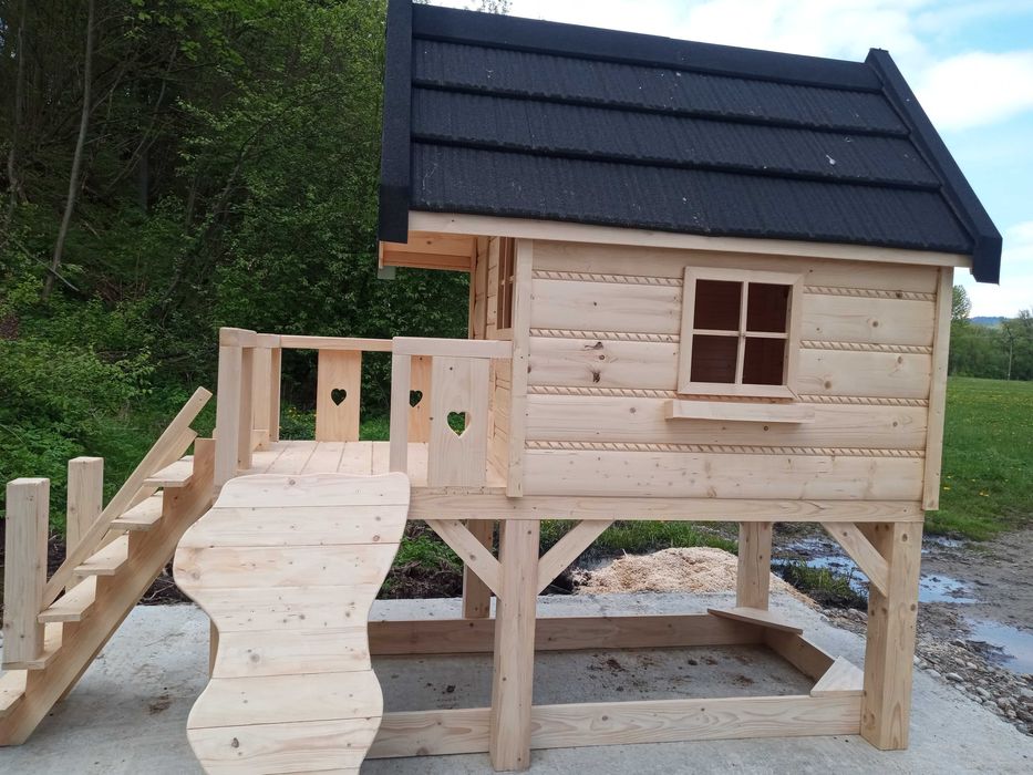 Domek Góralski dla dzieci Dom Drewniany Regionalny Stylowy Solidny