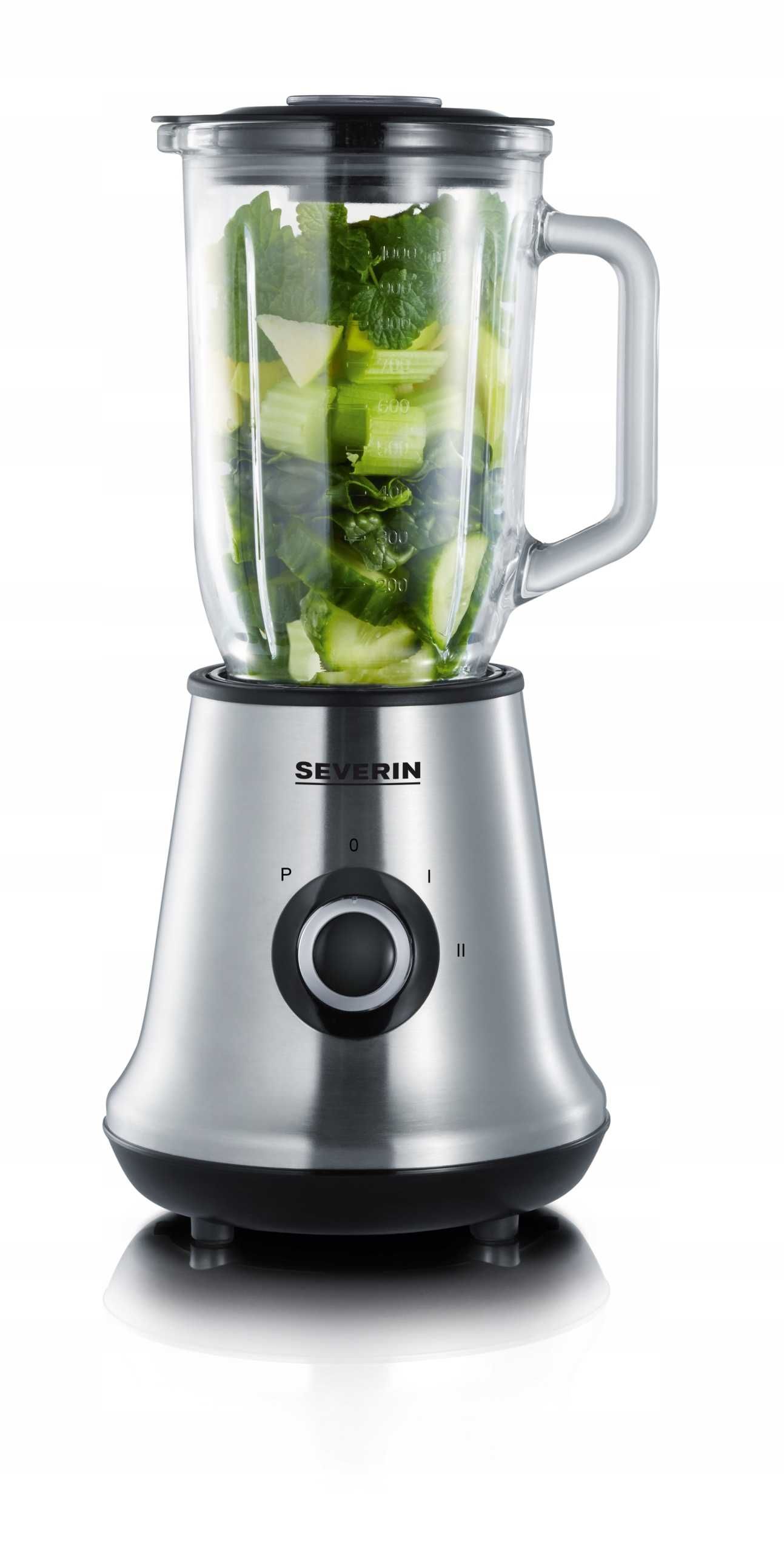 Blender szklany + mikser do smoothie 2 w 1 Severin SM 3737 butelka