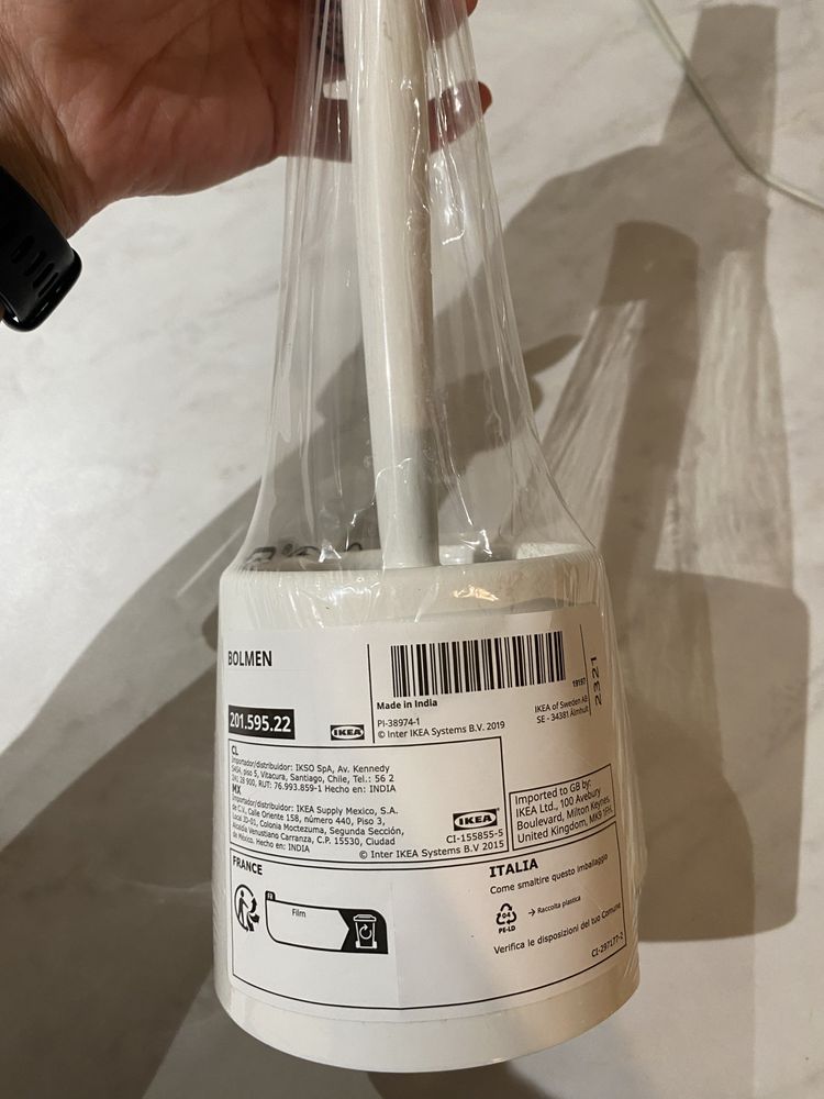 Szczotka wc ikea bolmen biała
