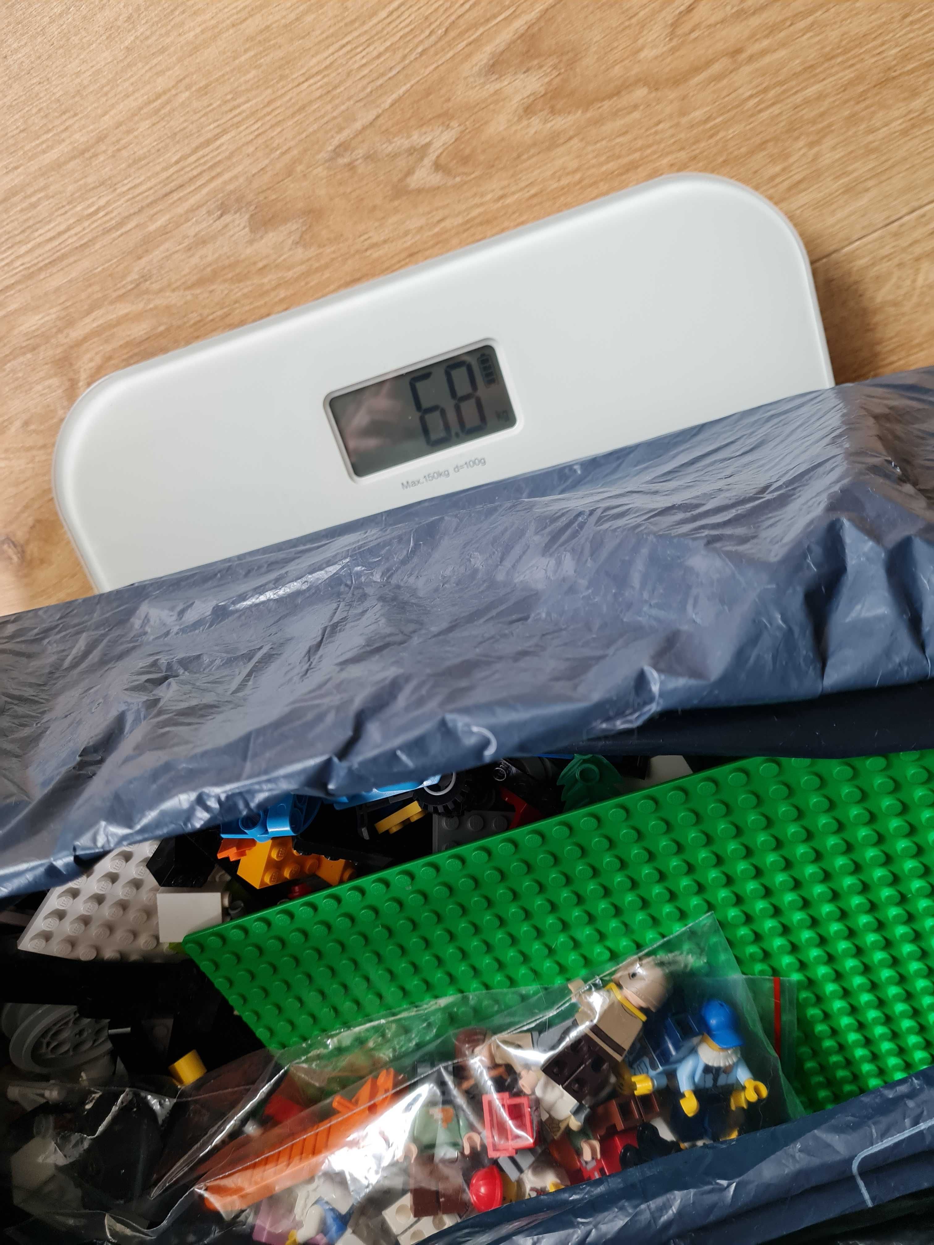 Klocki Lego miks zestawów, figurki, płytka konstrukcyjna - 6,5 kg