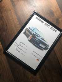 Продаю плакат BMW M5 E34