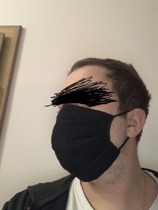 Maseczki bawełniane czarne i białe 133 szt