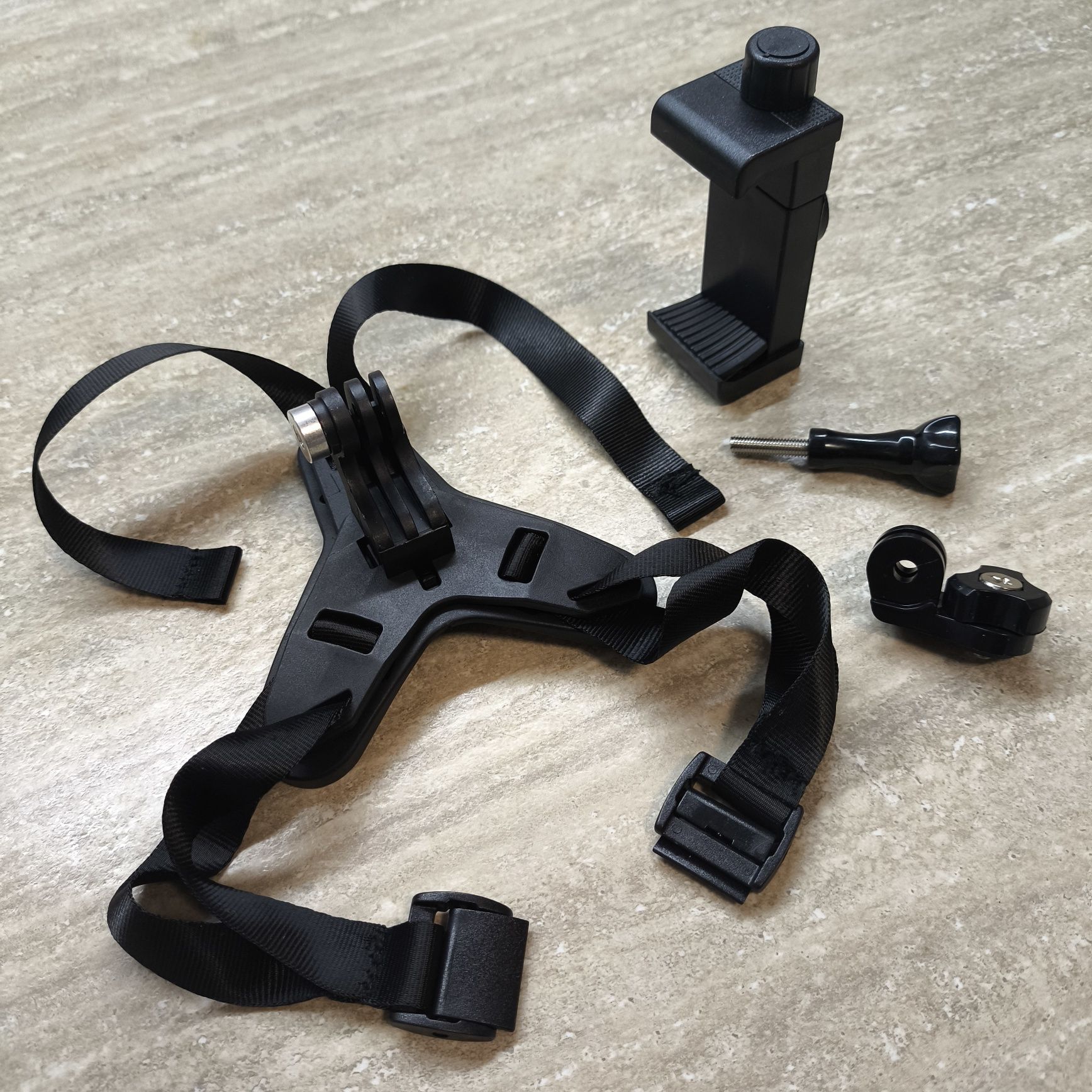 Кріплення для екшн камер GoPro Hero та смартфонів на мотошолом.