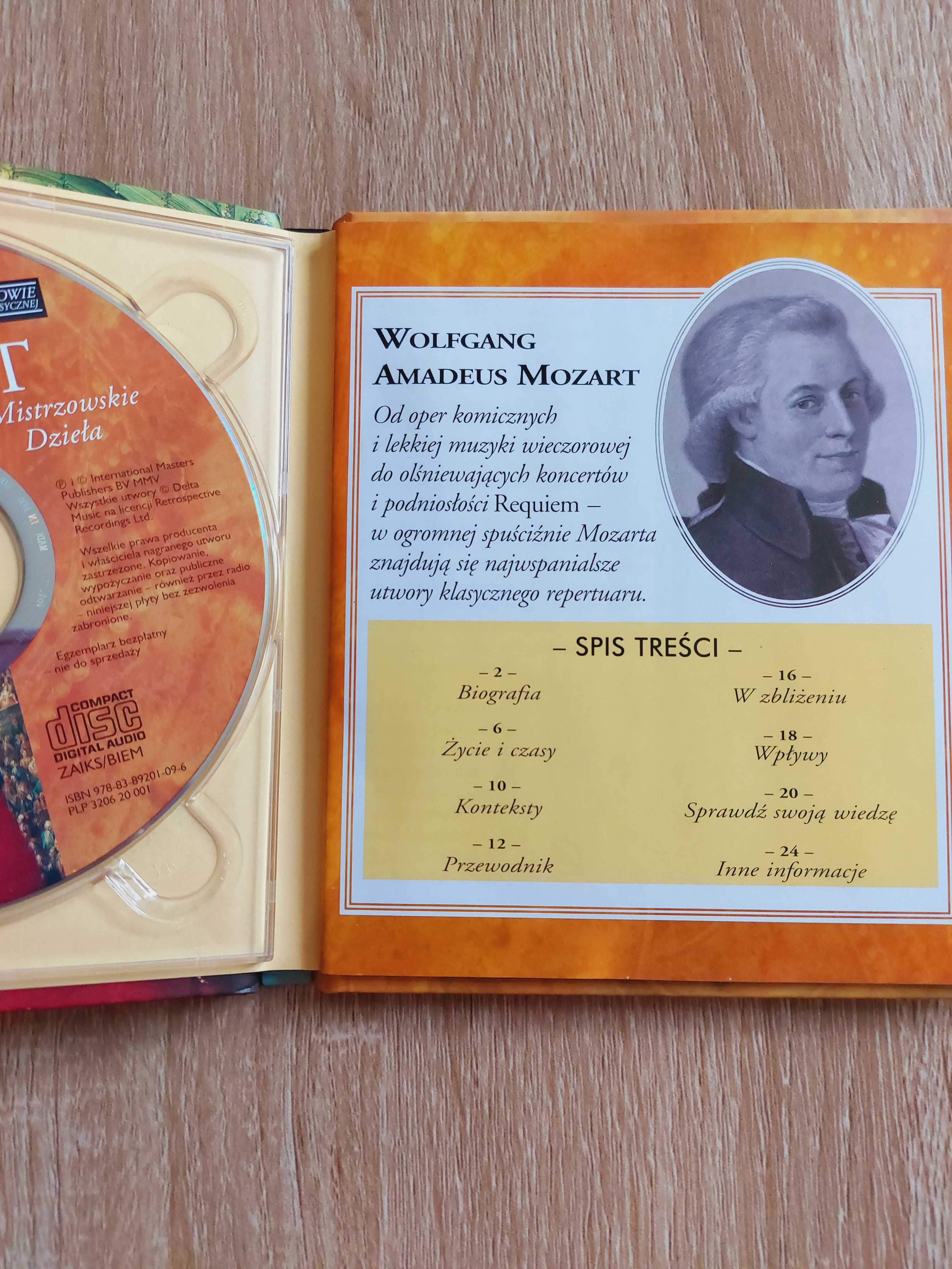 Mozart, Mistrzowskie dzieła - płyta CD