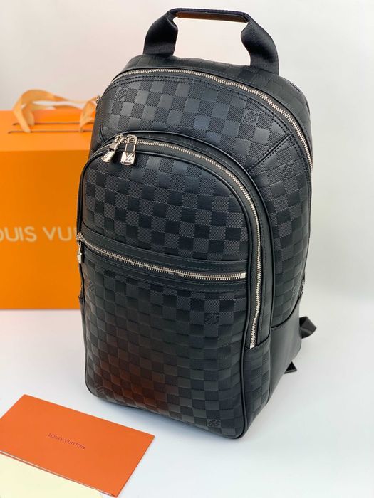 Кожаный рюкзак Louis Vuitton ранец LV портфель сумка Луи Виттон c736