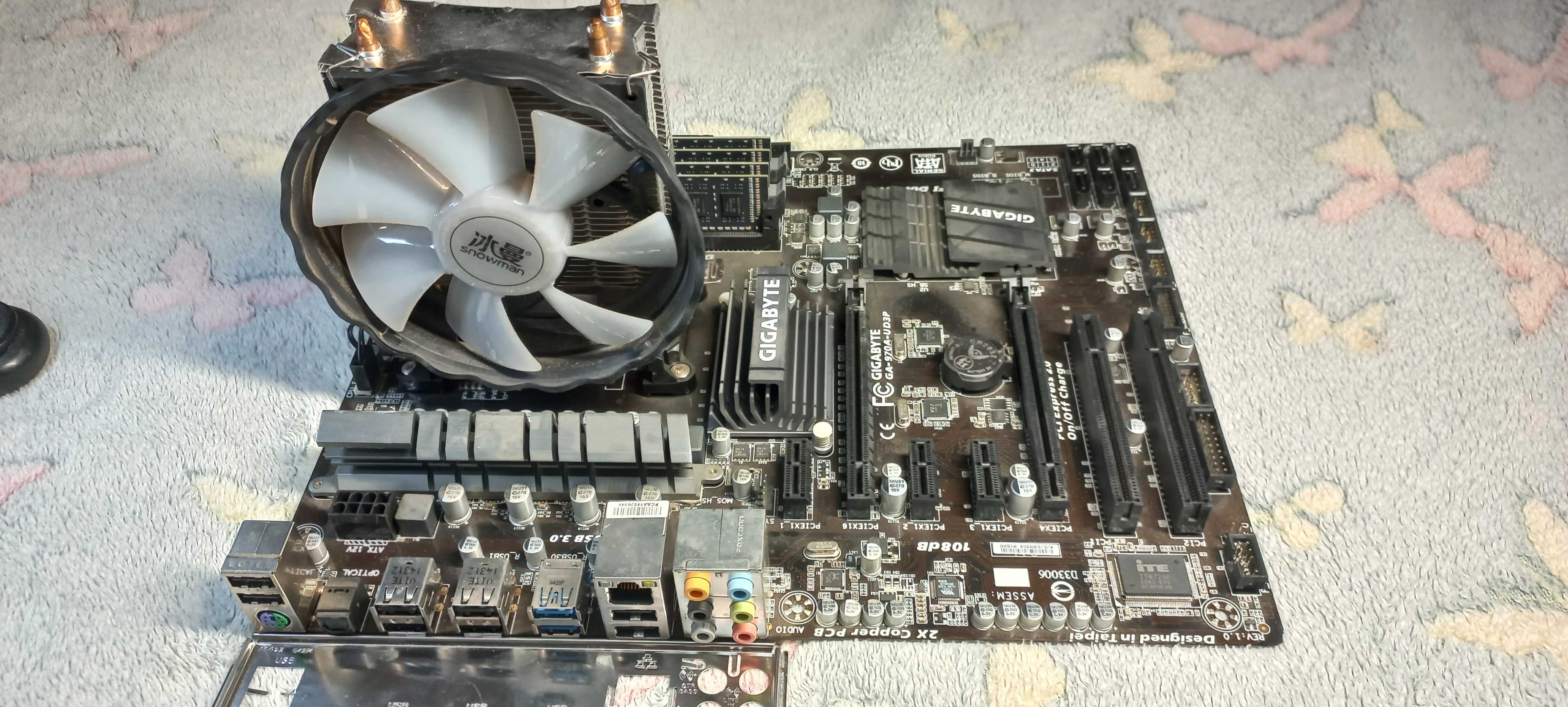 Gigabyte GA-970A-UD3P + FX-6300 + 16GB DDR3 + башня