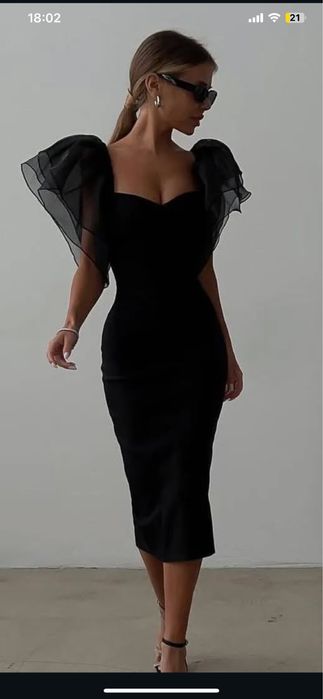 сукня 52 розміру з пишними рукавами