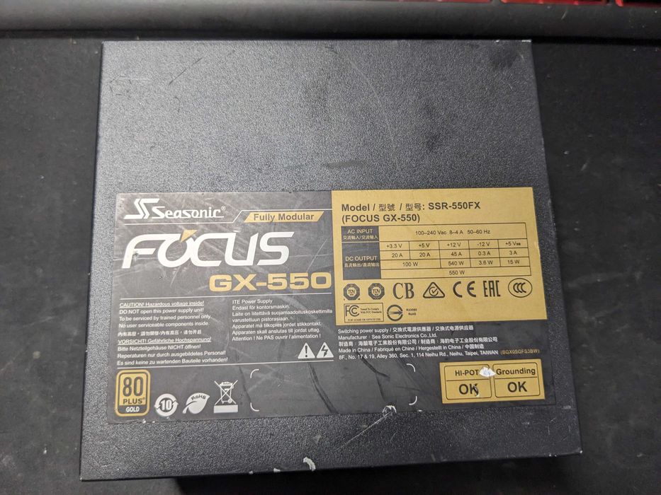 Блок питания Seasonic Focus GX-550 (SSR-550FX) 550W
