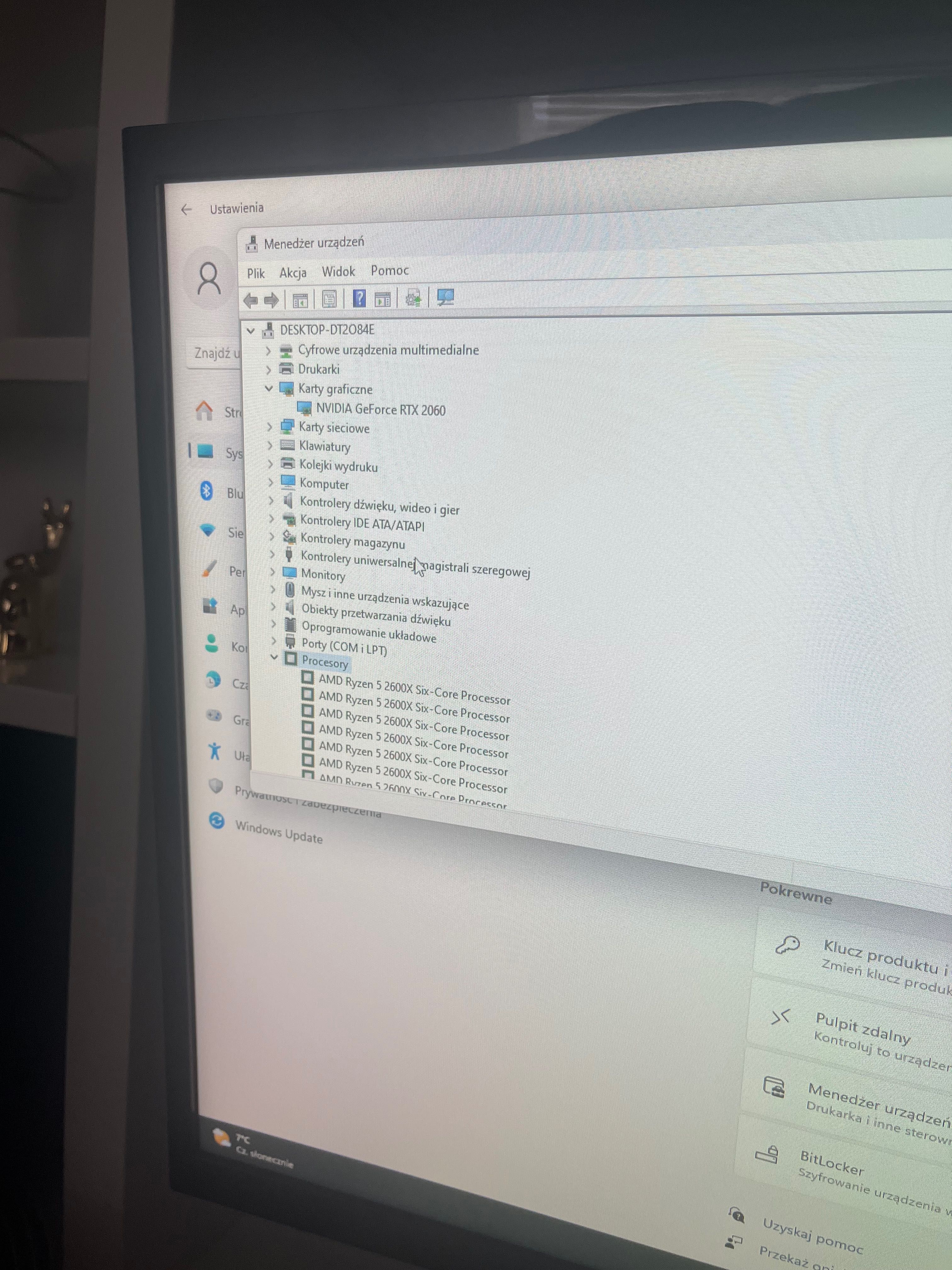 Komputer pc, monitor