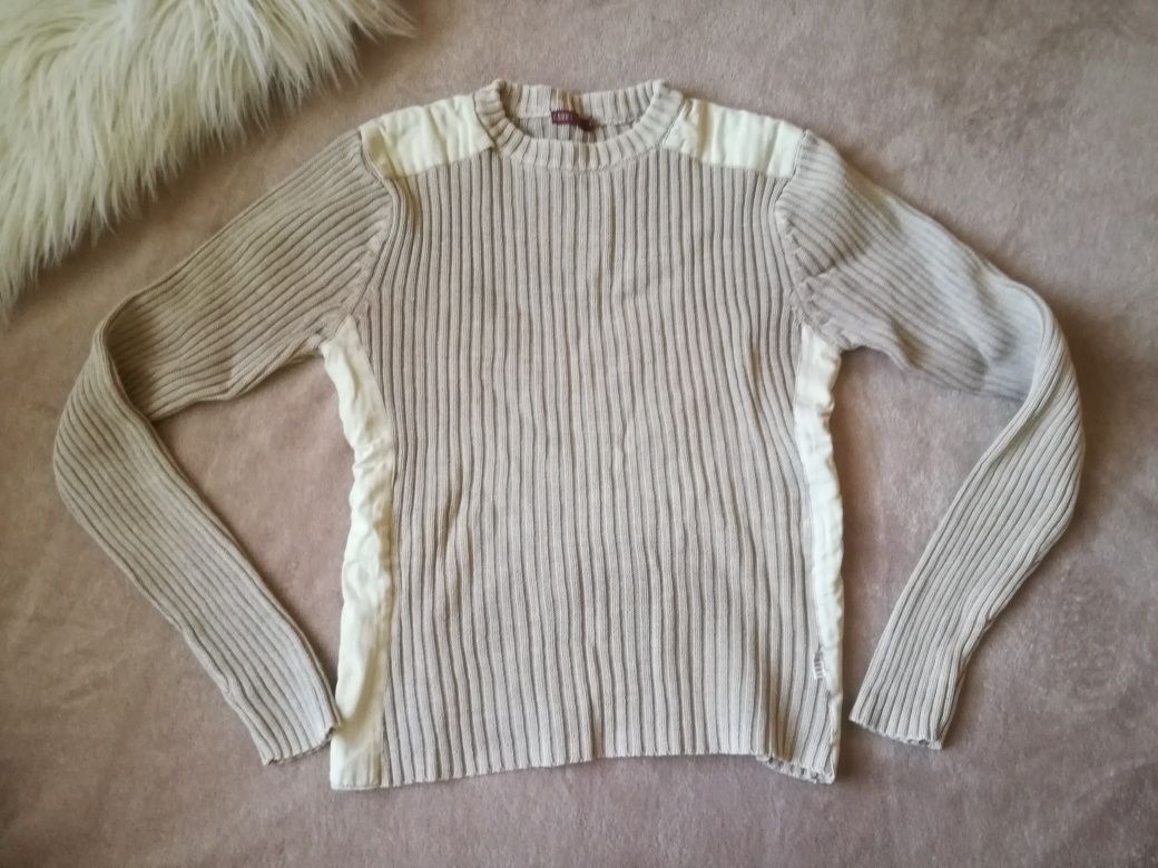 Sweter sweterek beżowy Carry rozmiar M 38 vintage y2k