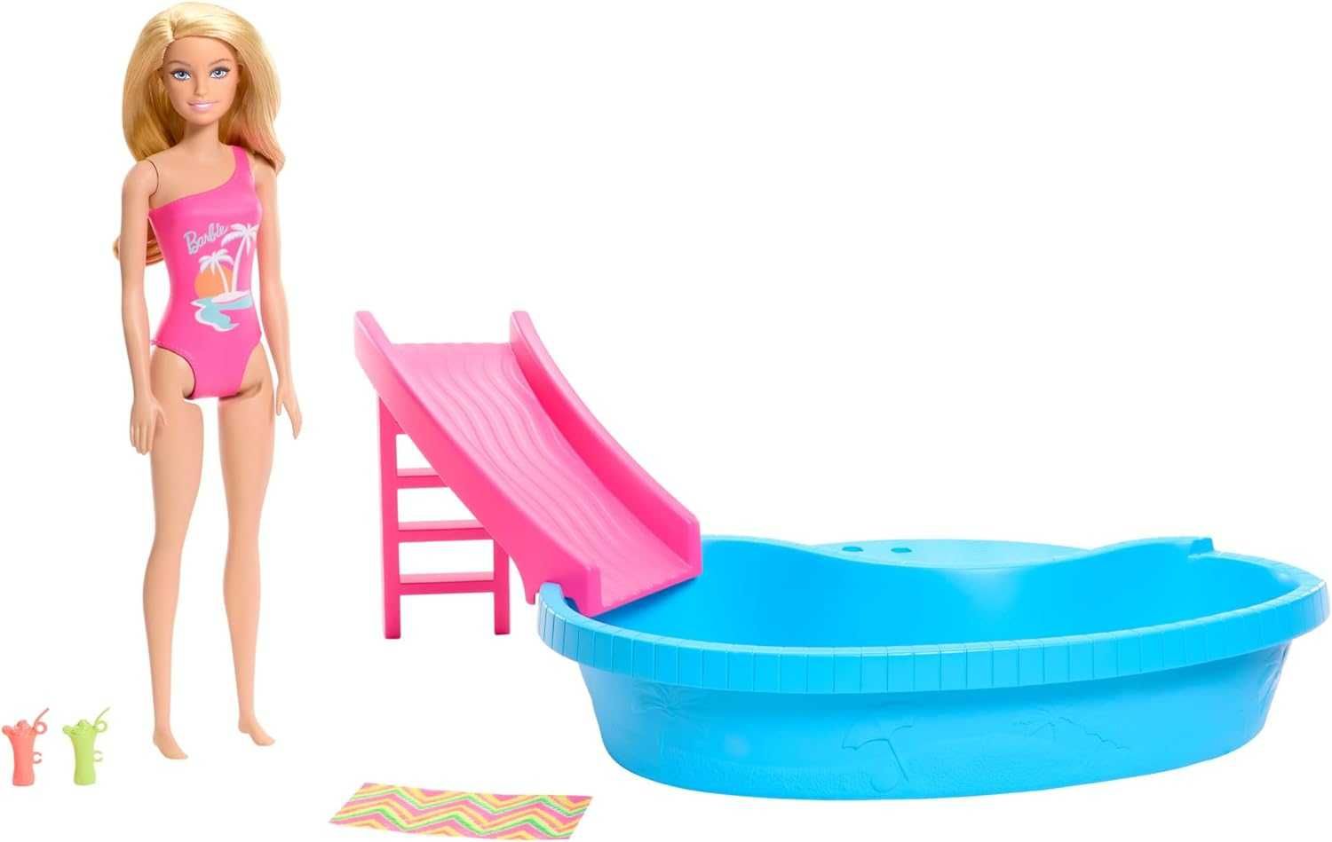 Кукла Барби и бассейн Barbie Doll and Pool Playset HRJ74