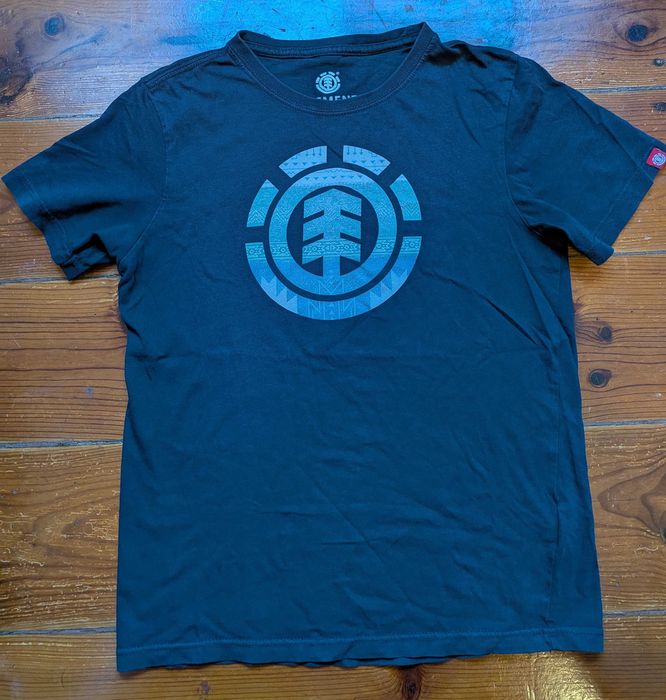 2 T-shirts de algodão da ELEMENT e QUIKSILVER 12a