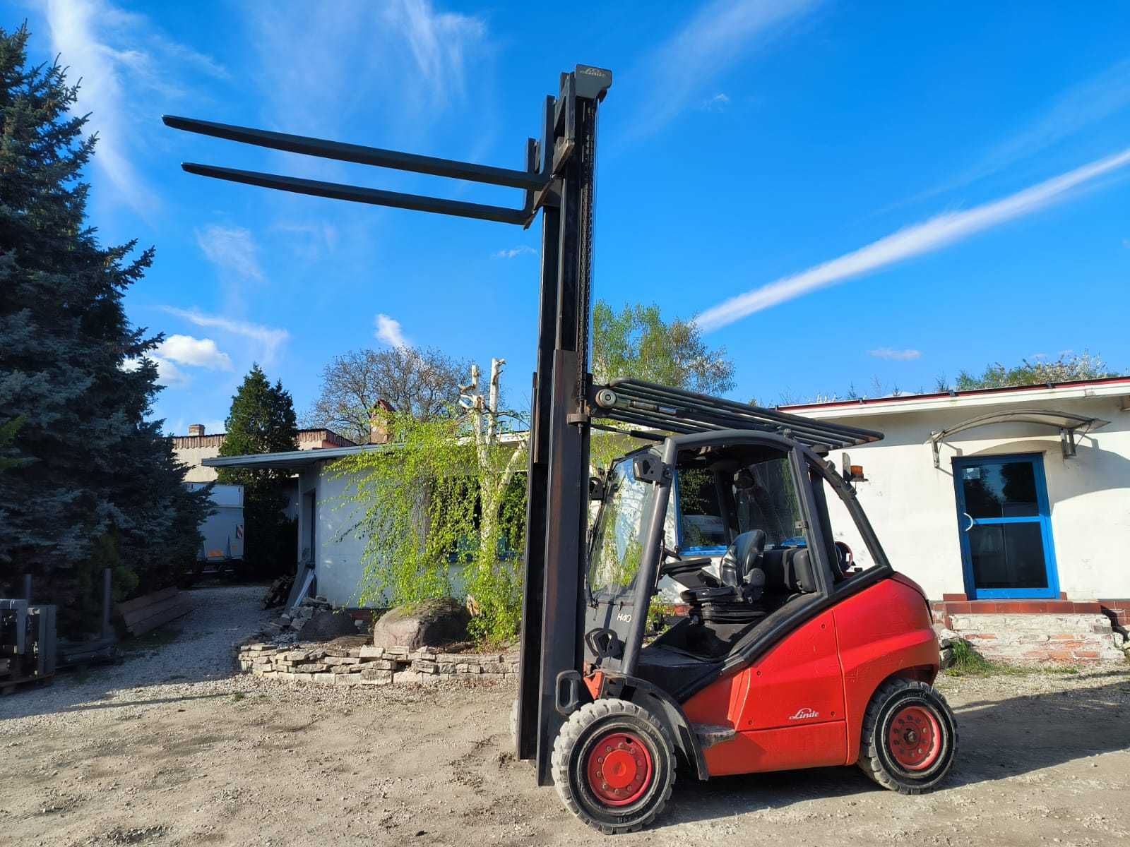 Linde H40 wózek widłowy H40T - Gaz seria 394 jak H45 H50 Długie widły