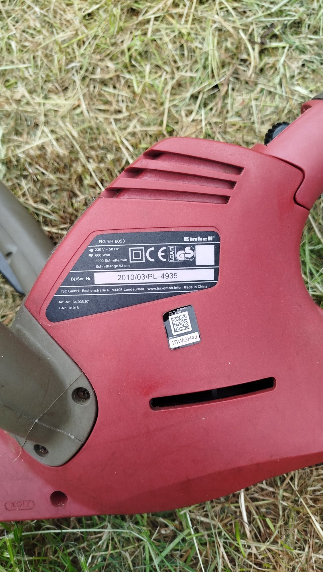 elektrycznych nożyc do żywopłotu marki Einhell, model RG-EH 6053
