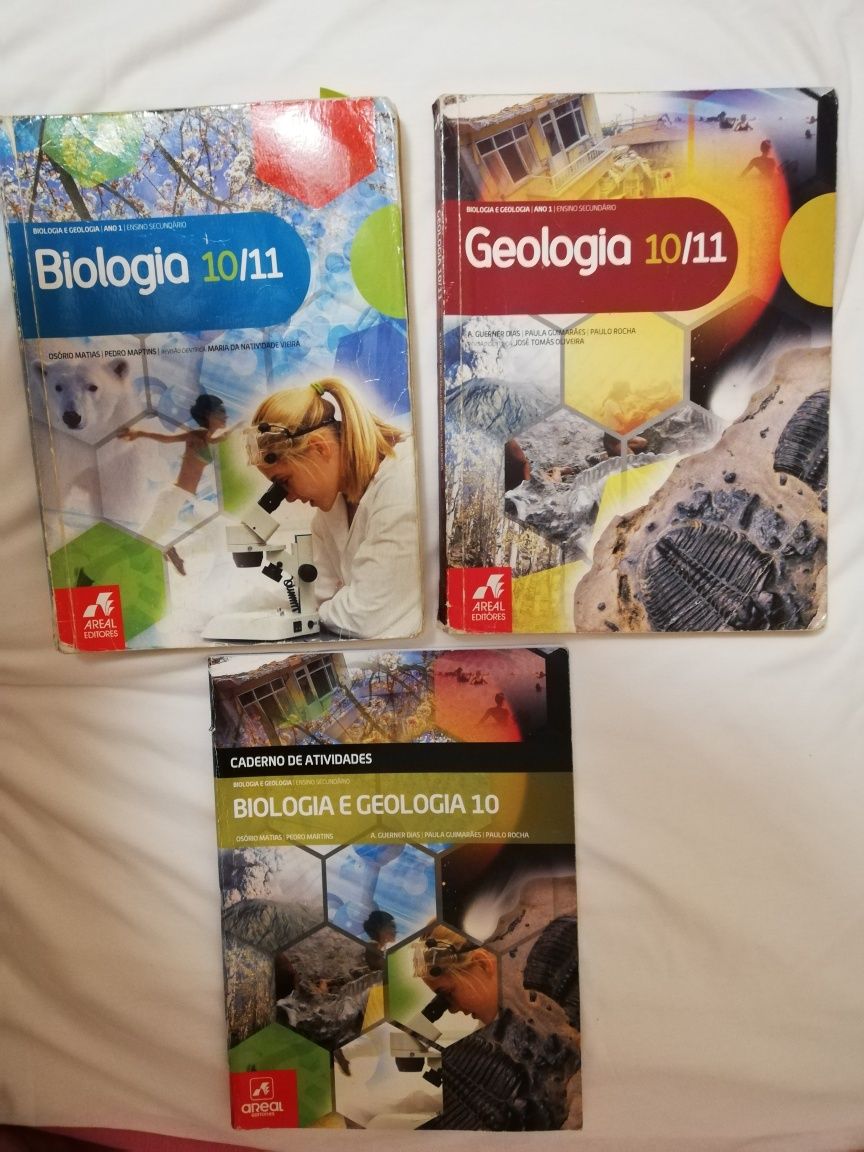 Manual geologia e biologia +Caderno de Ativid 10 e 11ano