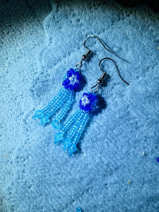 Сережки з бахромою