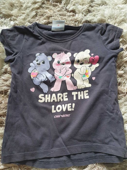 Bawełniana koszulka z Troskliwymi Misiami r. 110