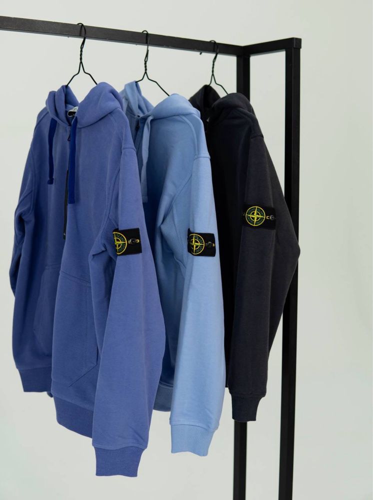 Зіп Худі Stone Island джинс | Худи Стон Айленд | Свитшот стон