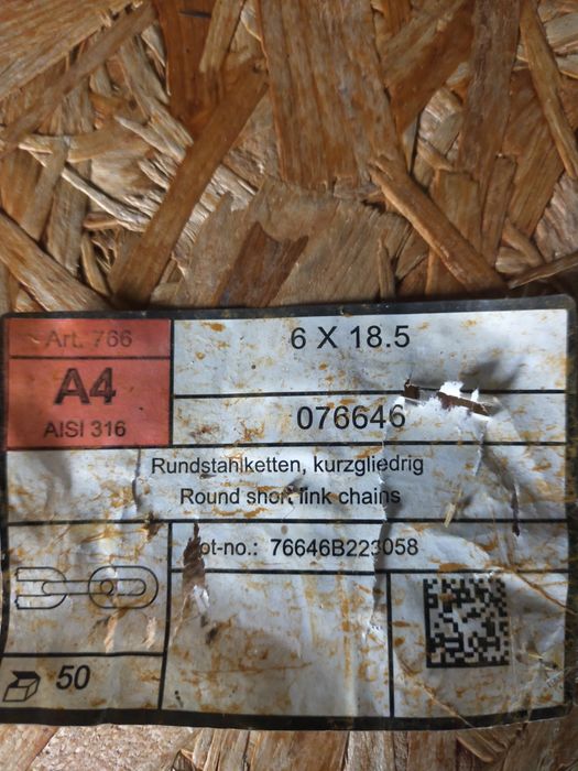 Łańcuch nierdzewny