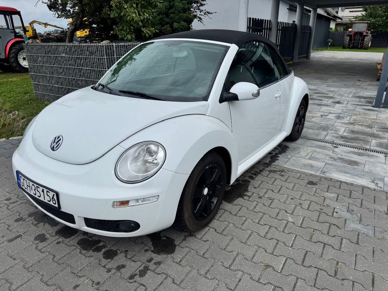 VW New Beetle Cabrio lift 1.9tdi klima skóra biała perła
