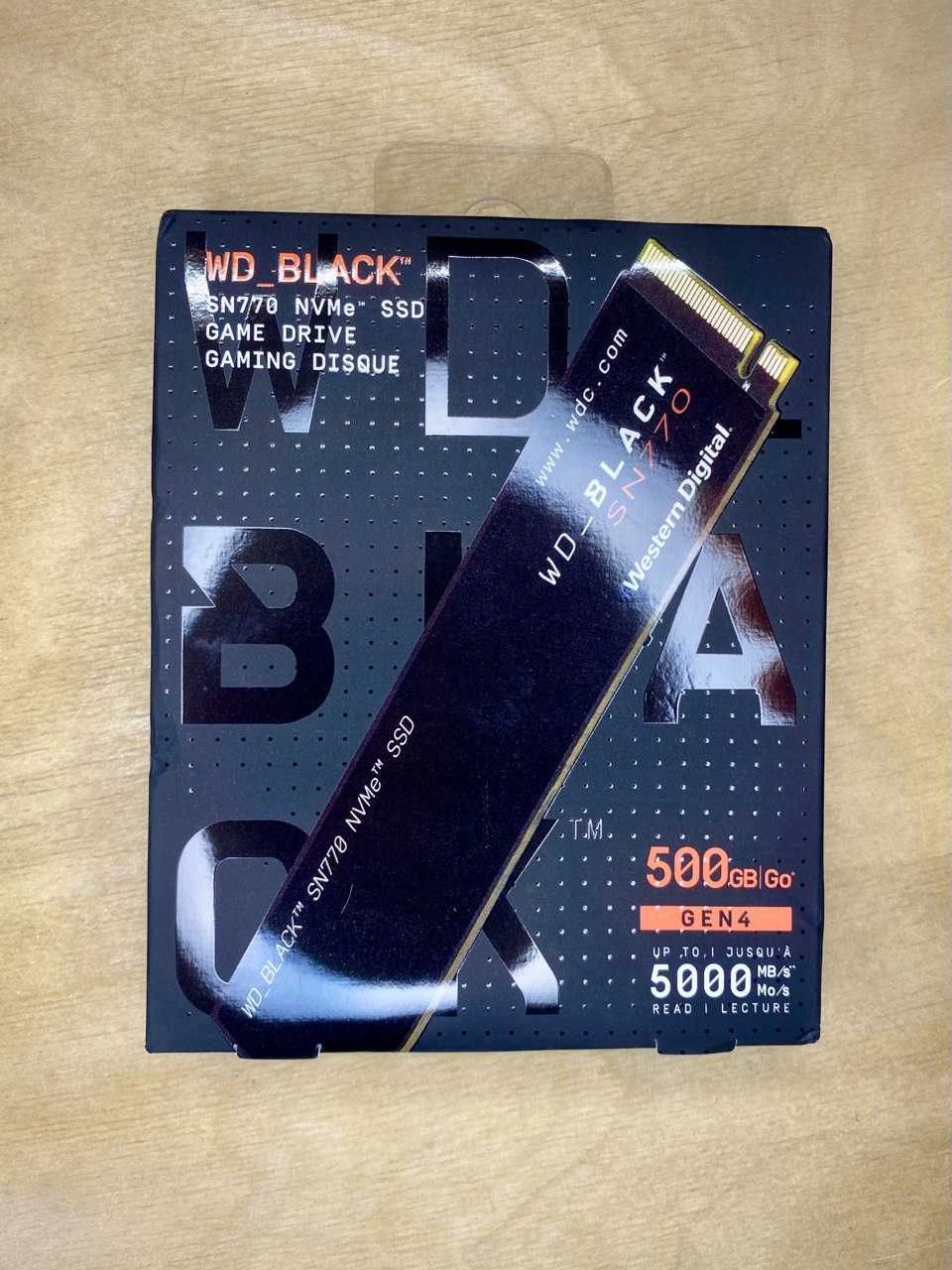 WD Black SN770 NVMe SSD 500GB M.2 (WDS500G3X0E)