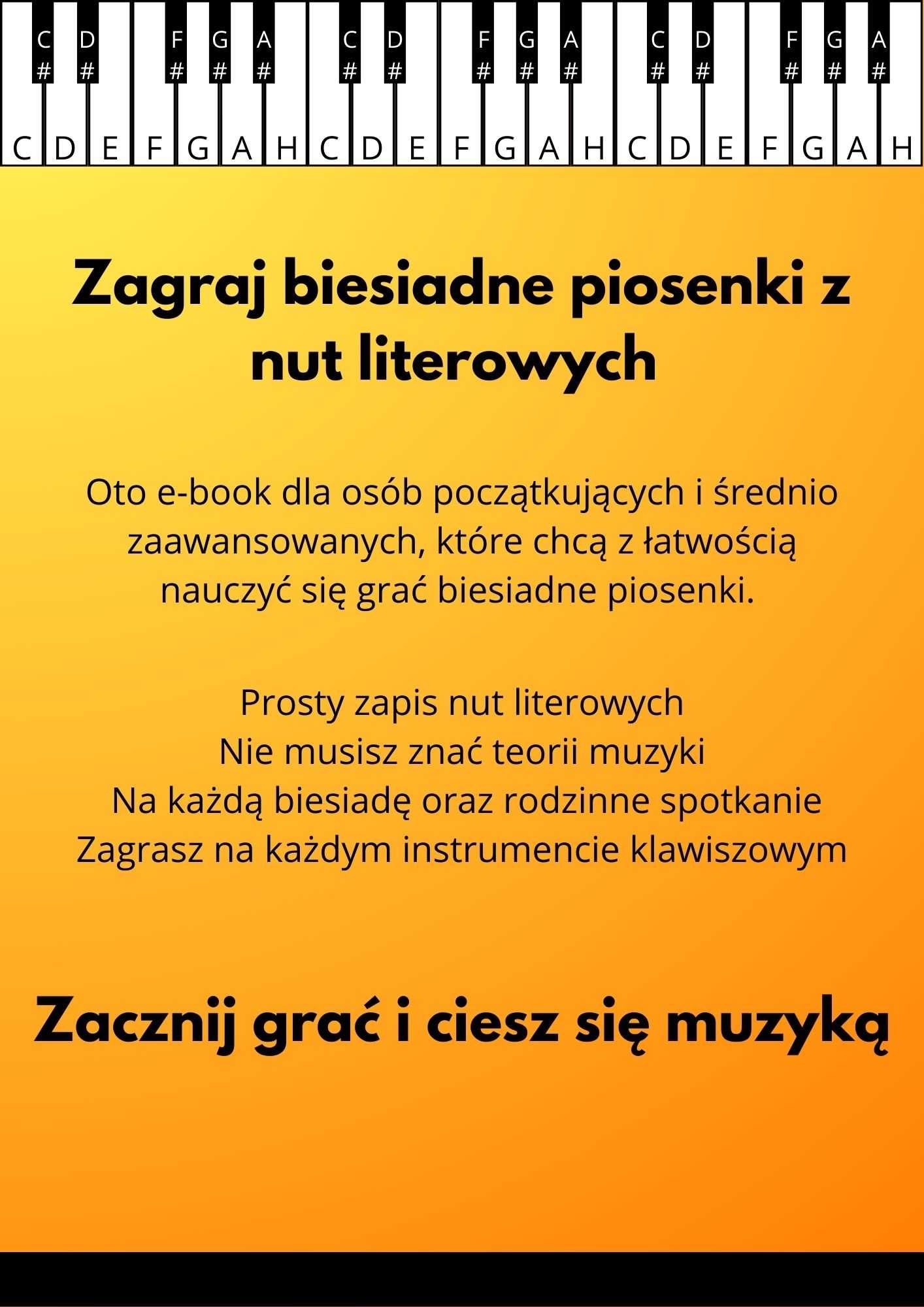 Nuty literowe biesiadne - 10 piosenek [PDF]