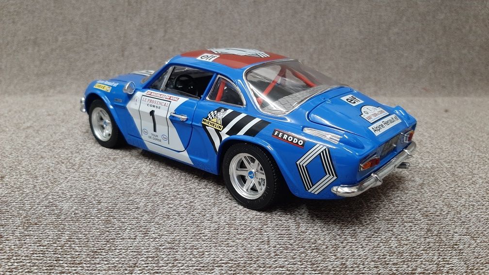 Miniatura Renault Alpine ralie Monte Carlo - Burago - escala 1/16