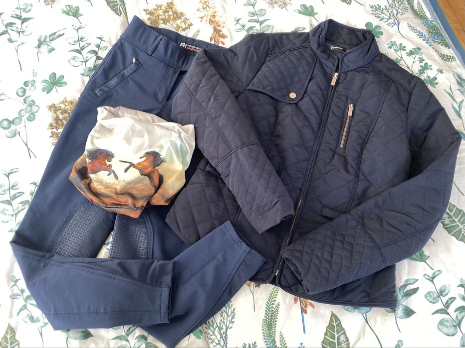 Bryczesy kurtka komin S 34/36