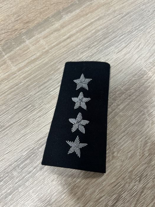 Gwiazdki haft bajorko oficer porucznik kapitan pagony