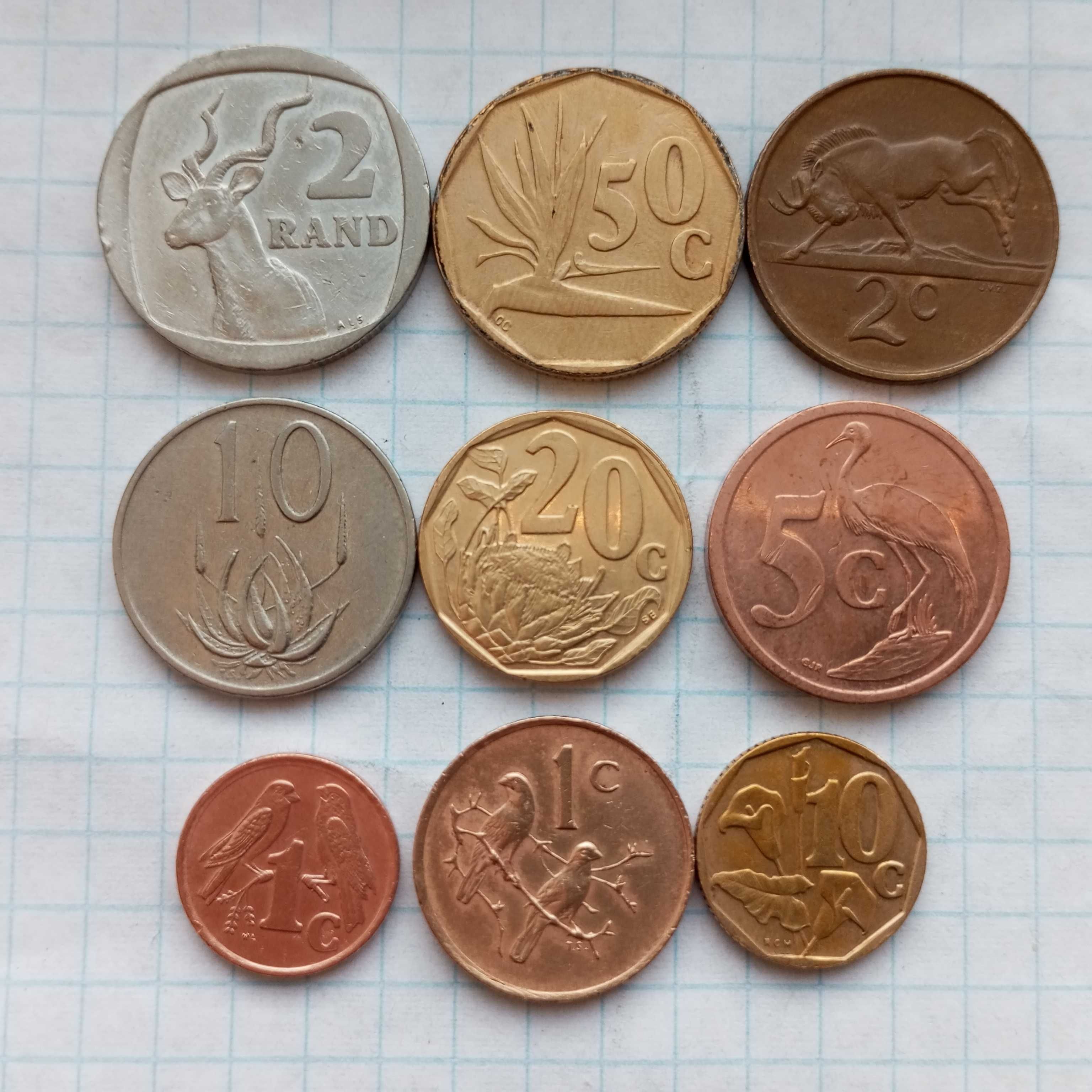 Продам набор монет Прибалтика, Финляндия, Казахстан,ЮАР
