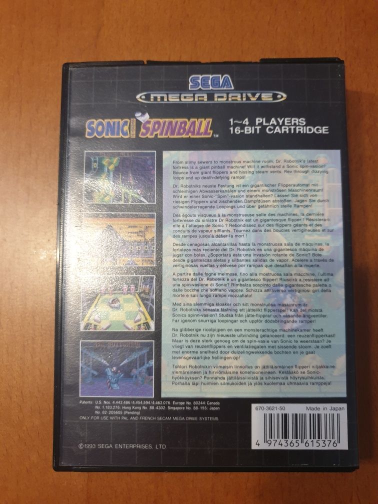 Sonic Spinball Sega Mega Drive