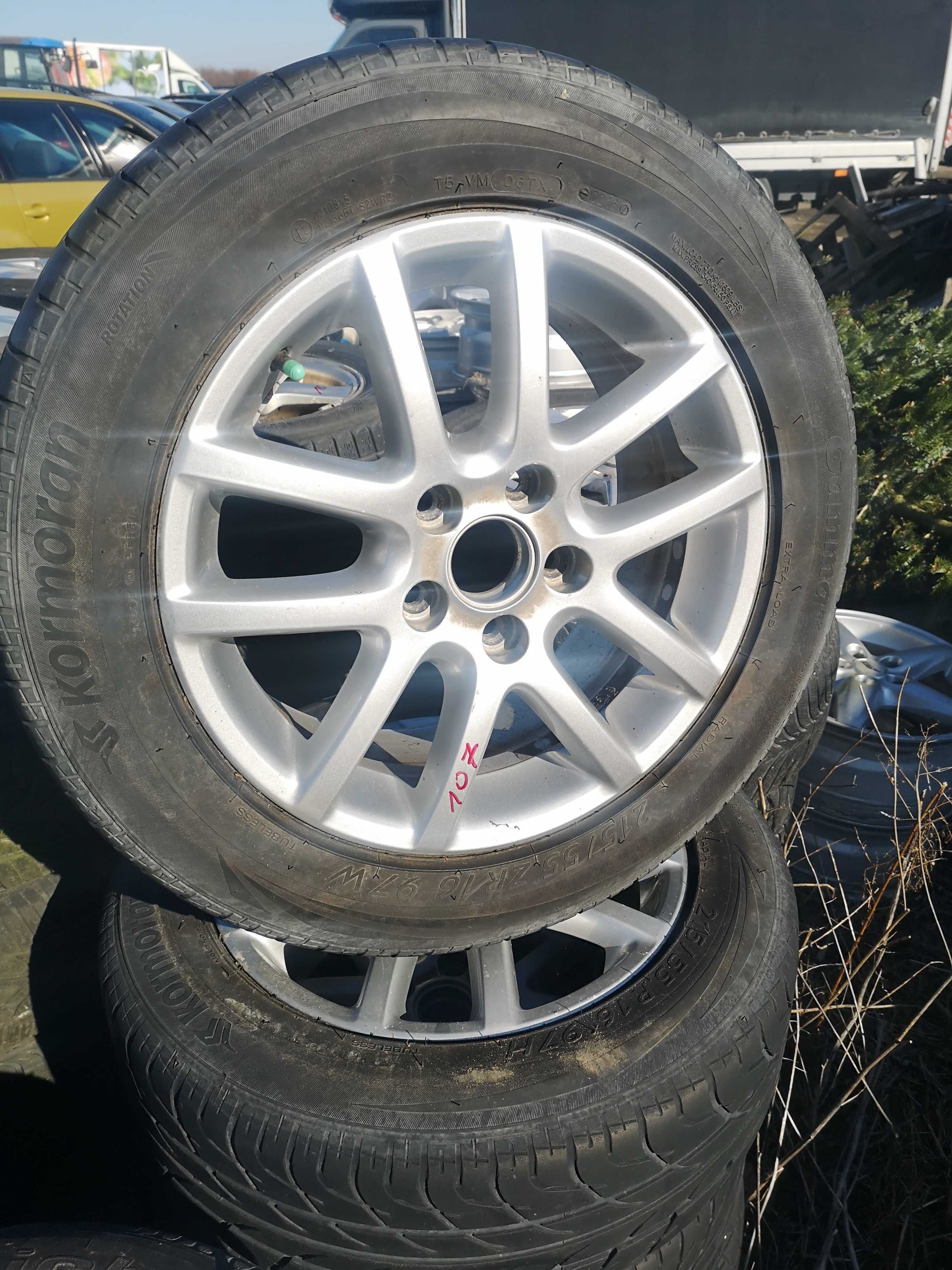 Alu felgi Audi opony letnie 215/55/16 XL 4mm