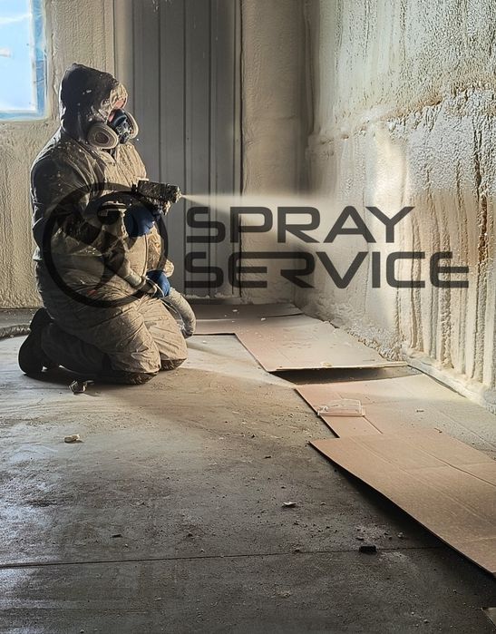 Напилення ППУ | Утеплення фасадів, дахів, фундаментів. Утепление пеной