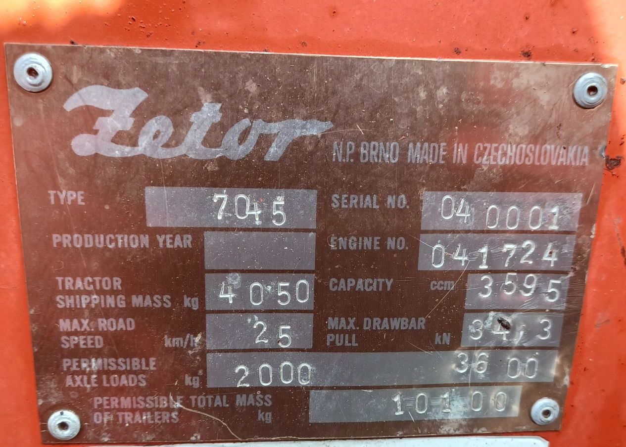 Traktor ZETOR 7045 4x4