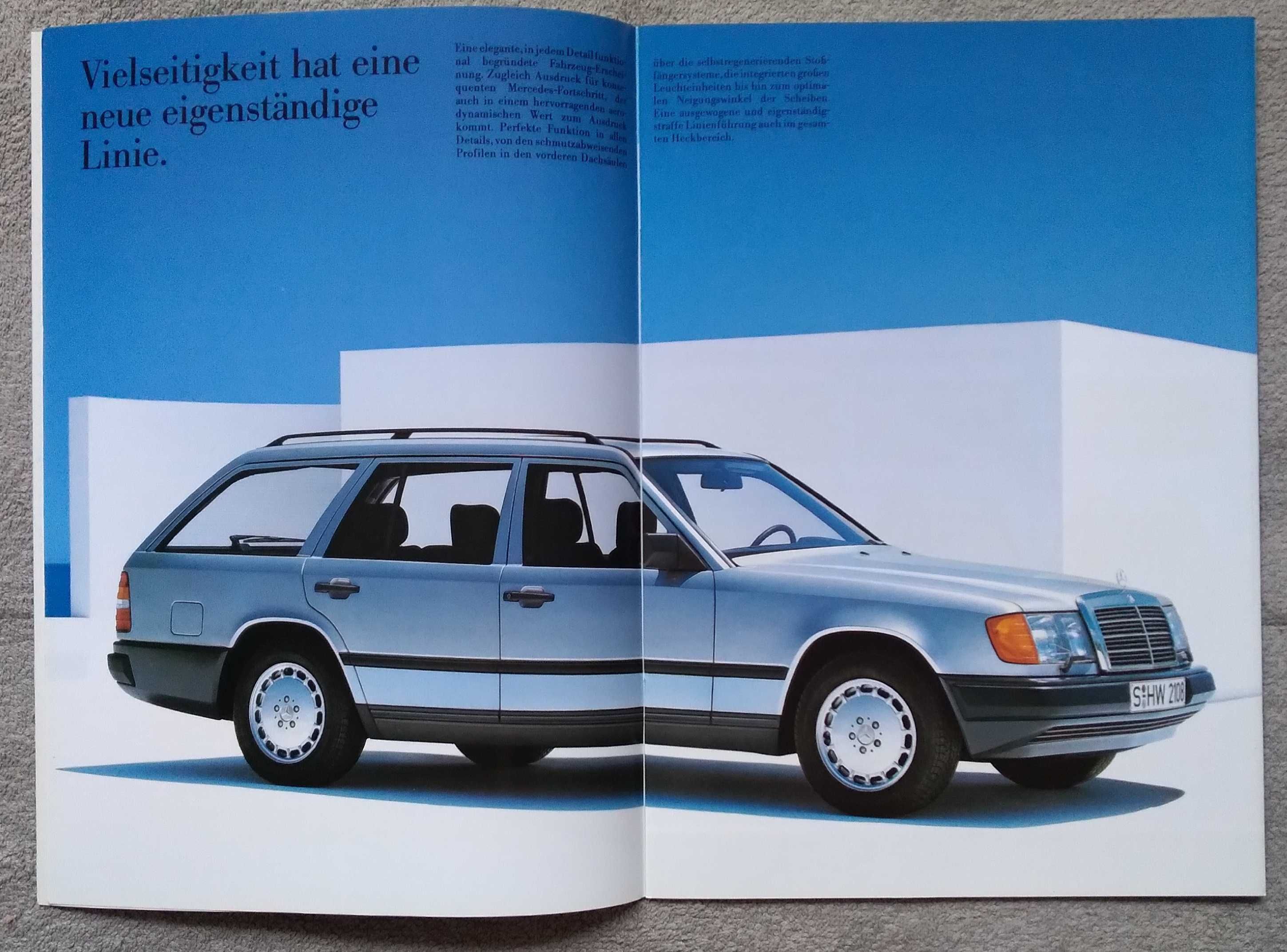 Prospekt Mercedes-Benz T modele S124 rok 1989